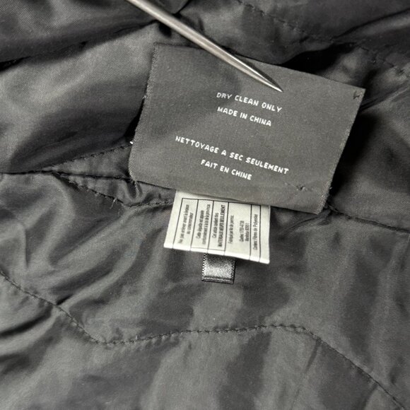 Marc New York Double Breasted Peacoat Black Wool Blend Zip Insert Lined - Picture 14 of 14